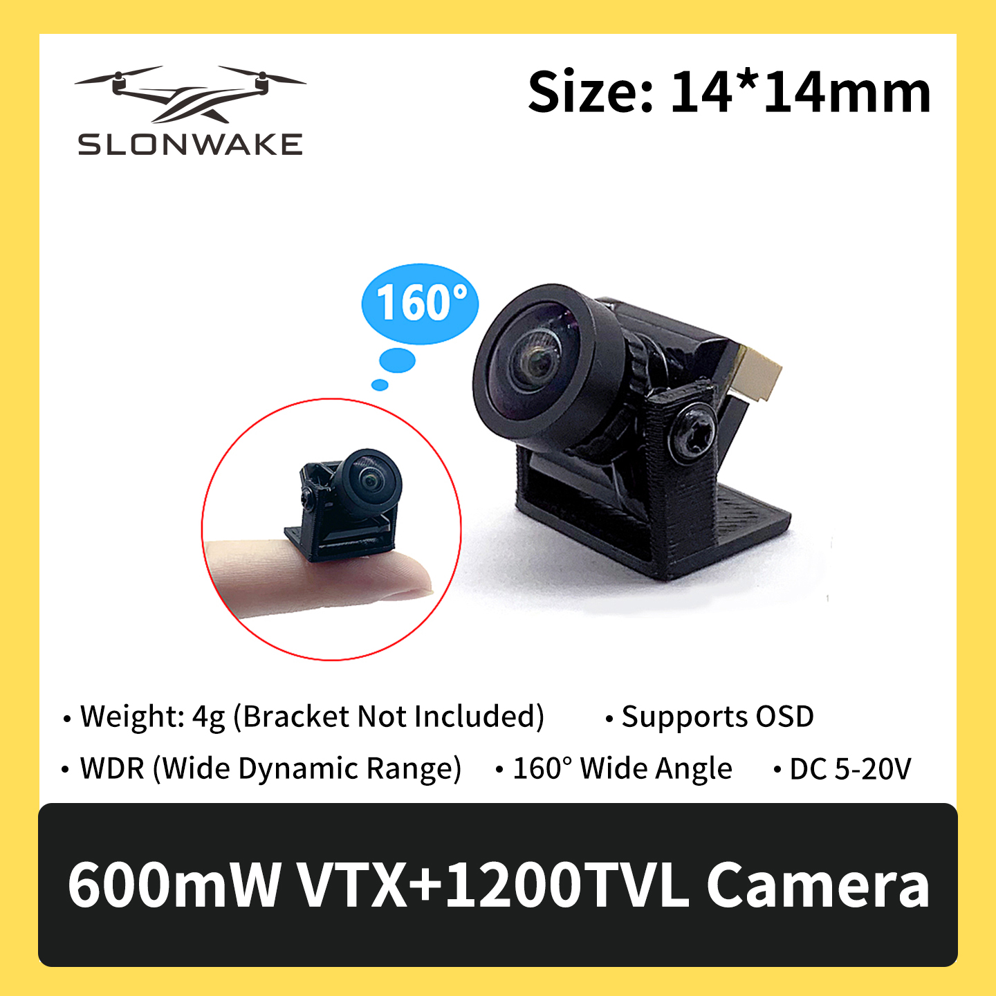 SLONWAKE 5.8G 600mW 7-24V FPV  - Drone Kit Fpv のレビューと価格