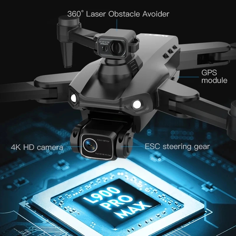 L900 Pro MAX GPS Drone 4K Prof - Drone Kit Professional のレビューと価格