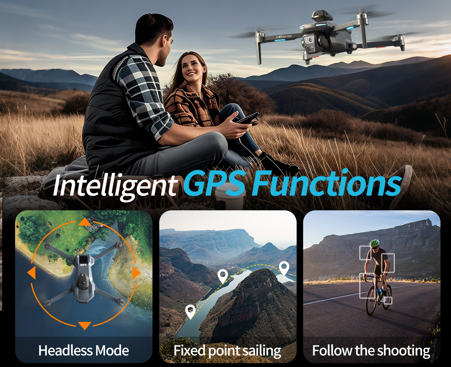 XT606 MAX 3 battery Drone 4k 8 - Drone Kit Long Range のレビューと価格