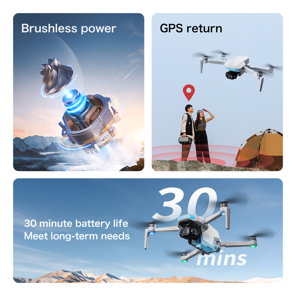 S-X1 MAX GPS Drone with 3-Axis - Drone Kit Long Range のレビューと価格