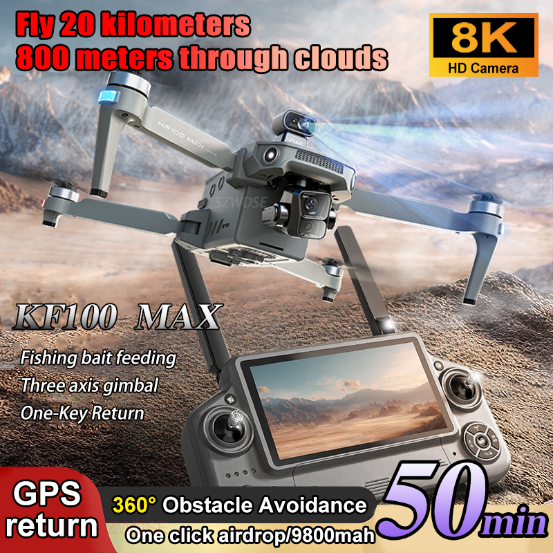 SJRC KF100 MAX 8K UHD Photo HD - Drone Kit Professional のレビューと価格