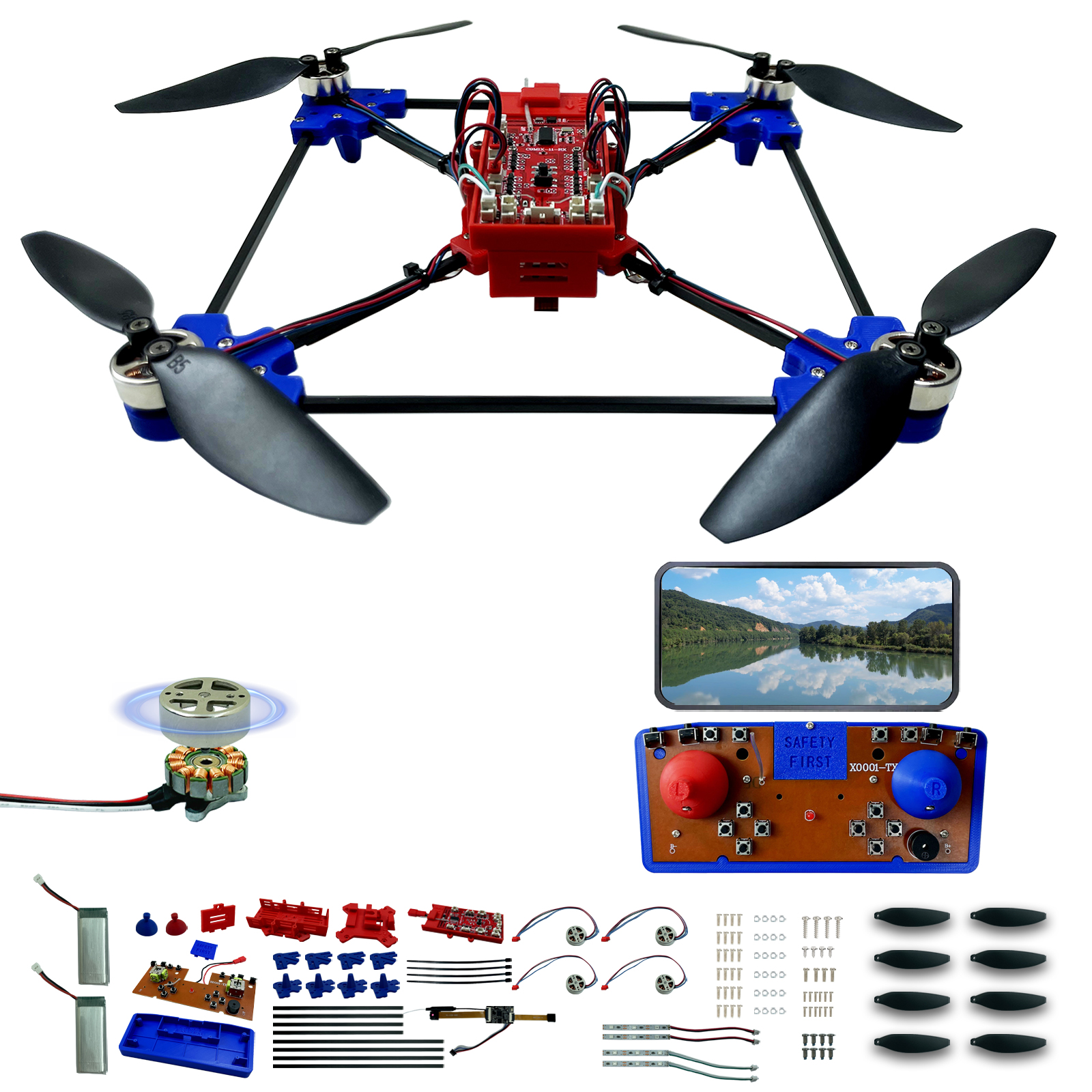 Drone Quadcopter DIY Kit Uniqu - Drone Kit Build Yourself のレビューと価格