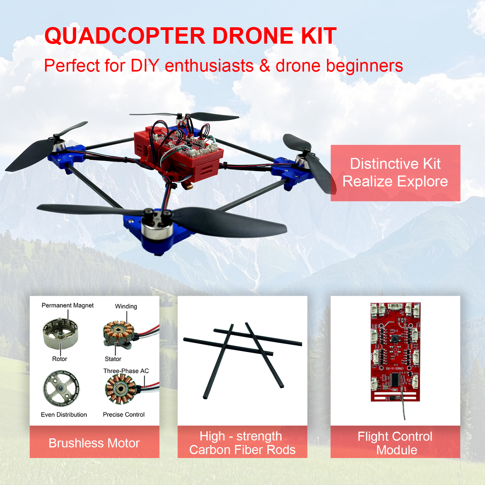 Drone Quadcopter DIY Kit Uniqu - Drone Kit Build Yourself のレビューと価格