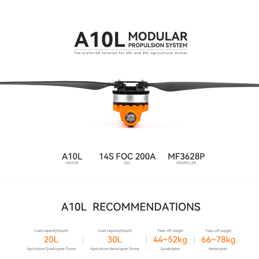T-MOTOR A10L 12S 14S High Powe - Drone Kit Hexacopter のレビューと価格