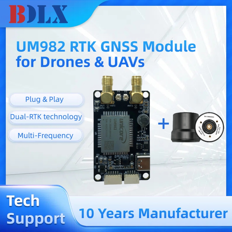 UM982 Dual Antenna RTK GNSS Mo - Drone Kit Hexacopter のレビューと価格